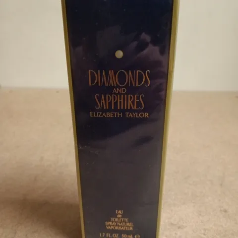 ELIZABETH TAYLOR DIAMONDS AND SAPPHIRES EAU DE TOILETTE 50ML β BOXED