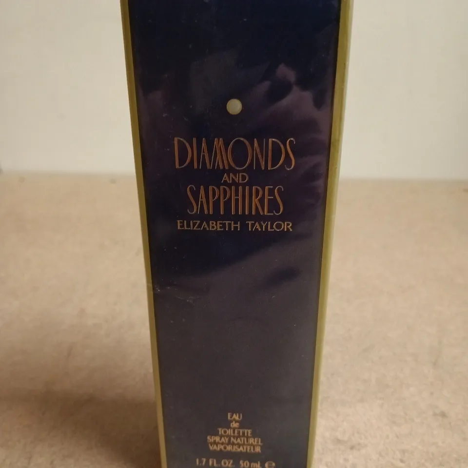 ELIZABETH TAYLOR DIAMONDS AND SAPPHIRES EAU DE TOILETTE 50ML – BOXED