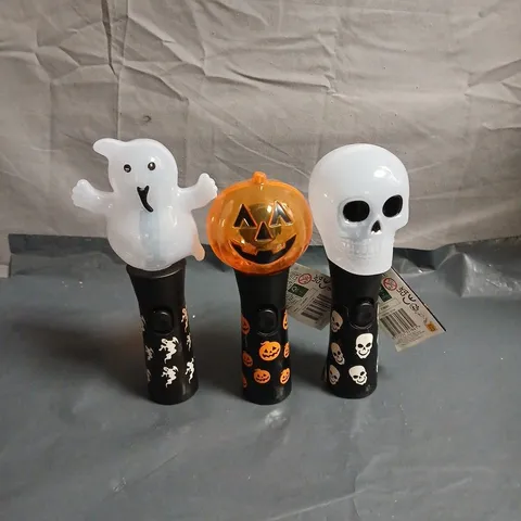 BOX OF APPROXIMATELY 30 ASSORTED HALLOWEEN SPINNING LIGHTS