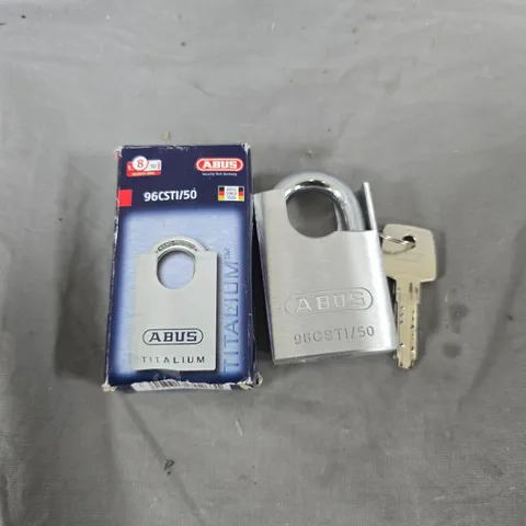 BOXED ABUS TITANIUM 96CSTI/50 LOCK