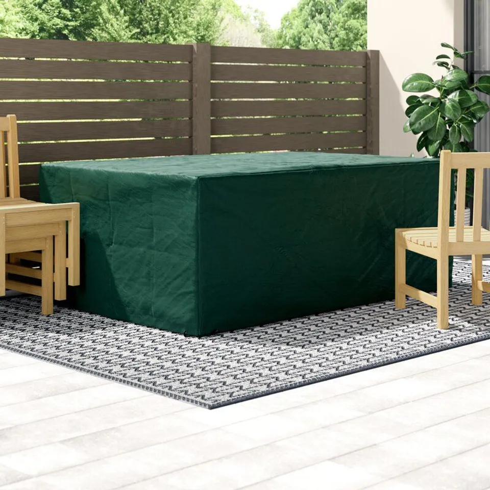 BOXED UV/RAIN PROTECTIVE RATTAN OUTDOOR DINING SET COVER