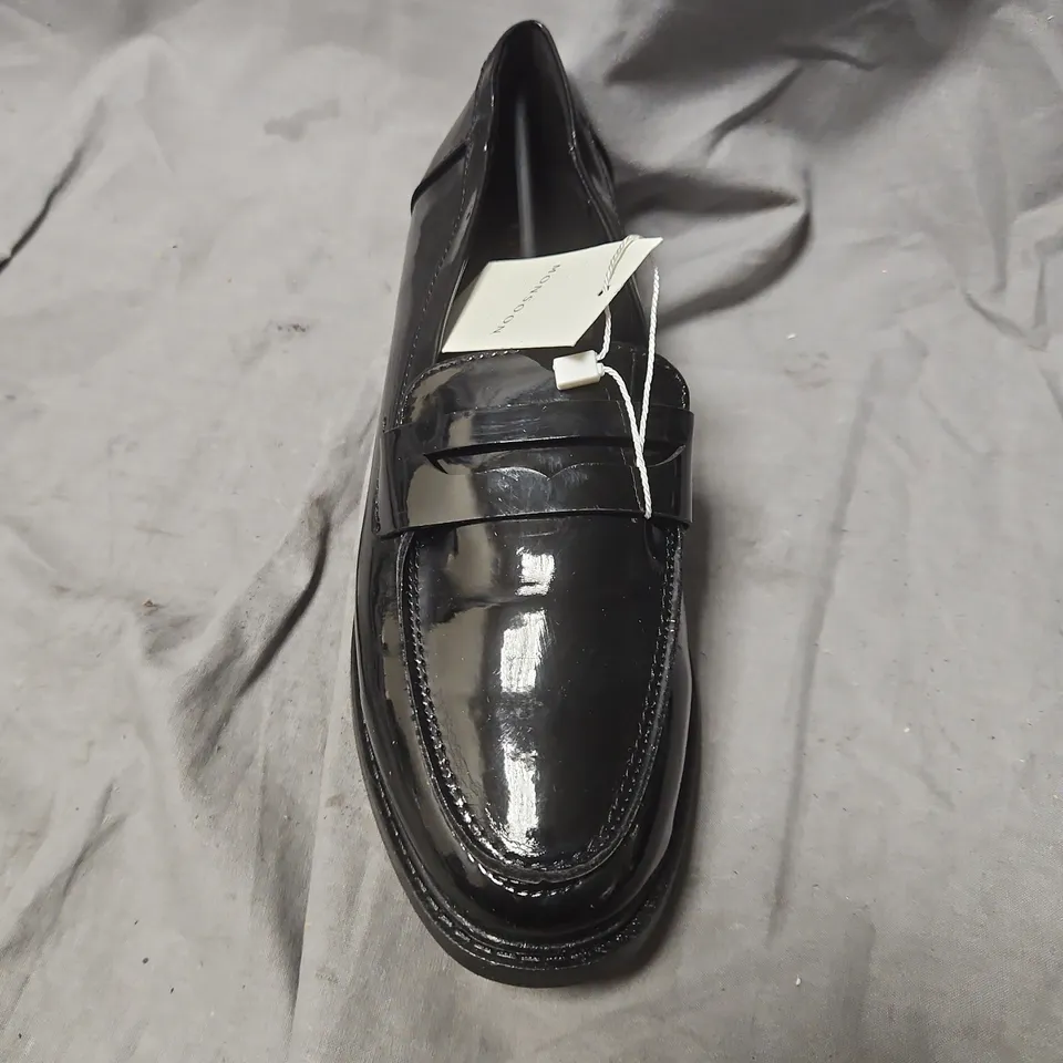 MONSOON BLACK PATENT LEATHER LOAFERS – UK 5 (EU 38) – PAIR