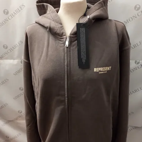 REPRESENT OWNERS CLUB ZIP HOODIE SIZE M