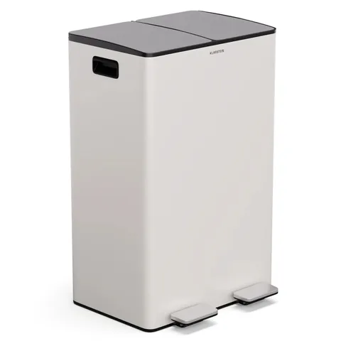 KLARSTEIN ECOVISTA WASTE BIN WITH COMPOST BIN RUBBISH BIN 60 LITRES