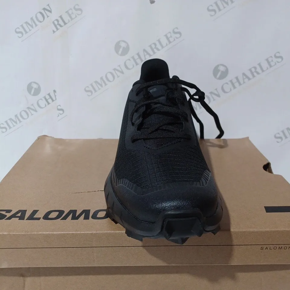 SALOMON ALPHACROSS 5 BLACK TRAINERS - UK 9 