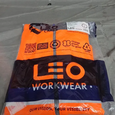 LEO WORKWEAR HOODED SWEATSHIRT SIZE L