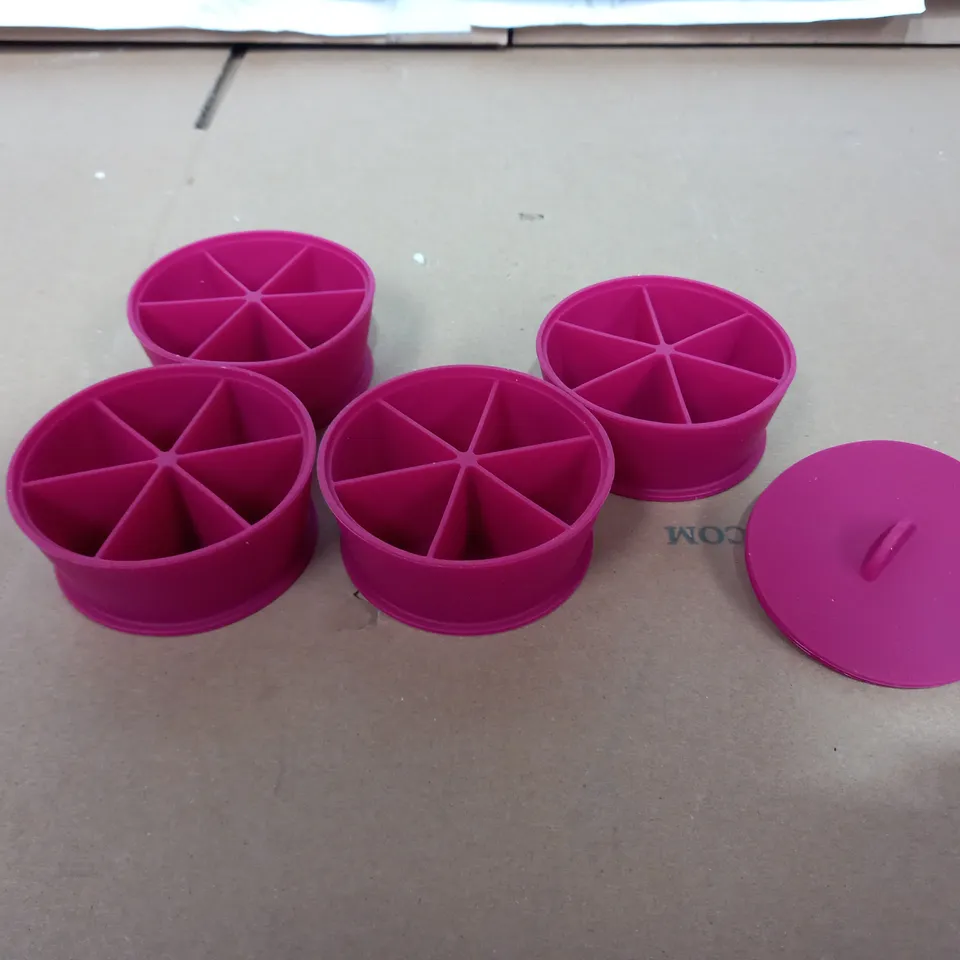 COOKS ESSENTIALS SILICONE ONE PORTION ICE CUBE TRAYS