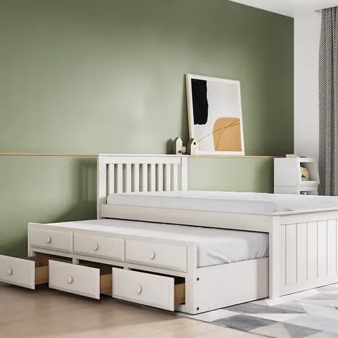 BOXED FLAIR MONTANA CAPTAIN BED - WHITE (4 BOXES)