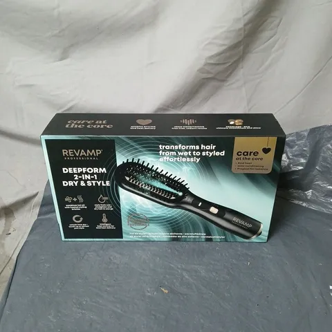 REVAMP DEEPFORM 2 IN 1 DRY AND STYLE HOT AIR STYLER BOXED