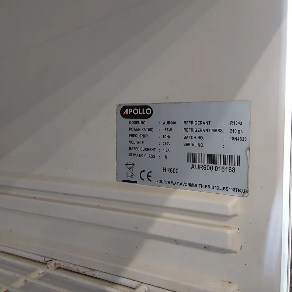 APOLLO AUR600 COMMERCIAL REFRIGERATOR 