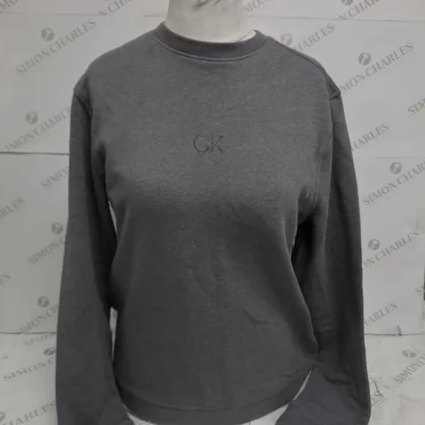 CALVIN KLEIN GOLF GREY CREW JUMPER - S/P