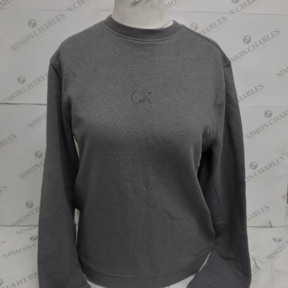 CALVIN KLEIN GOLF GREY CREW JUMPER - S/P