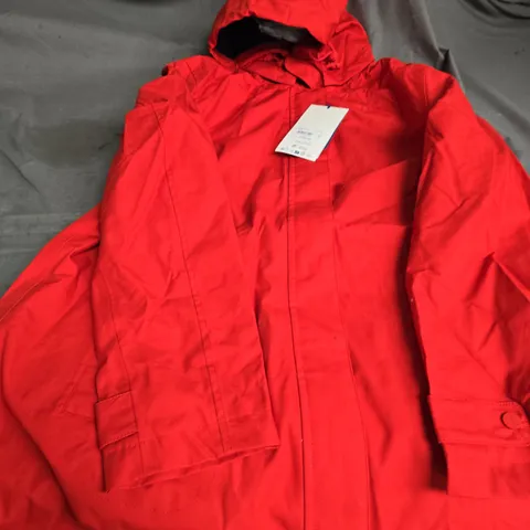 SEASALT CORNWALL CLOUDBURST MAC TOMATO RAIN COAT – UK 16