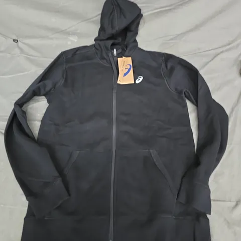 ASICS SPORT FULL ZIP HOODIE IN BLACK - MEDIUM