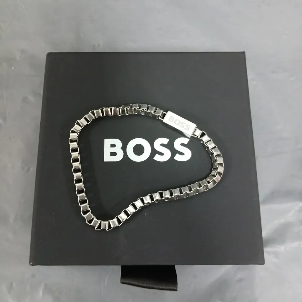 BOSS GENTS DEVON BOX CHAIN BLACK IP BRACELET RRP £99