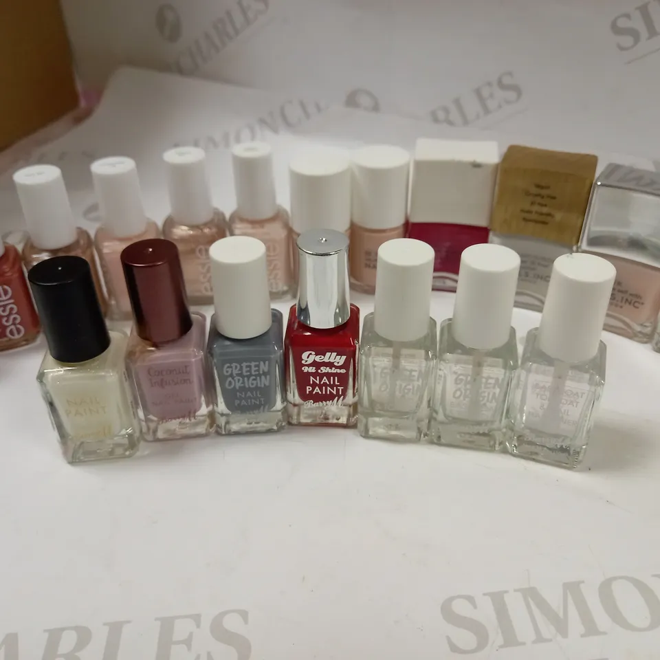 PREMIUM BRAND NAIL POLISHES APPROX. 20 ITEMS