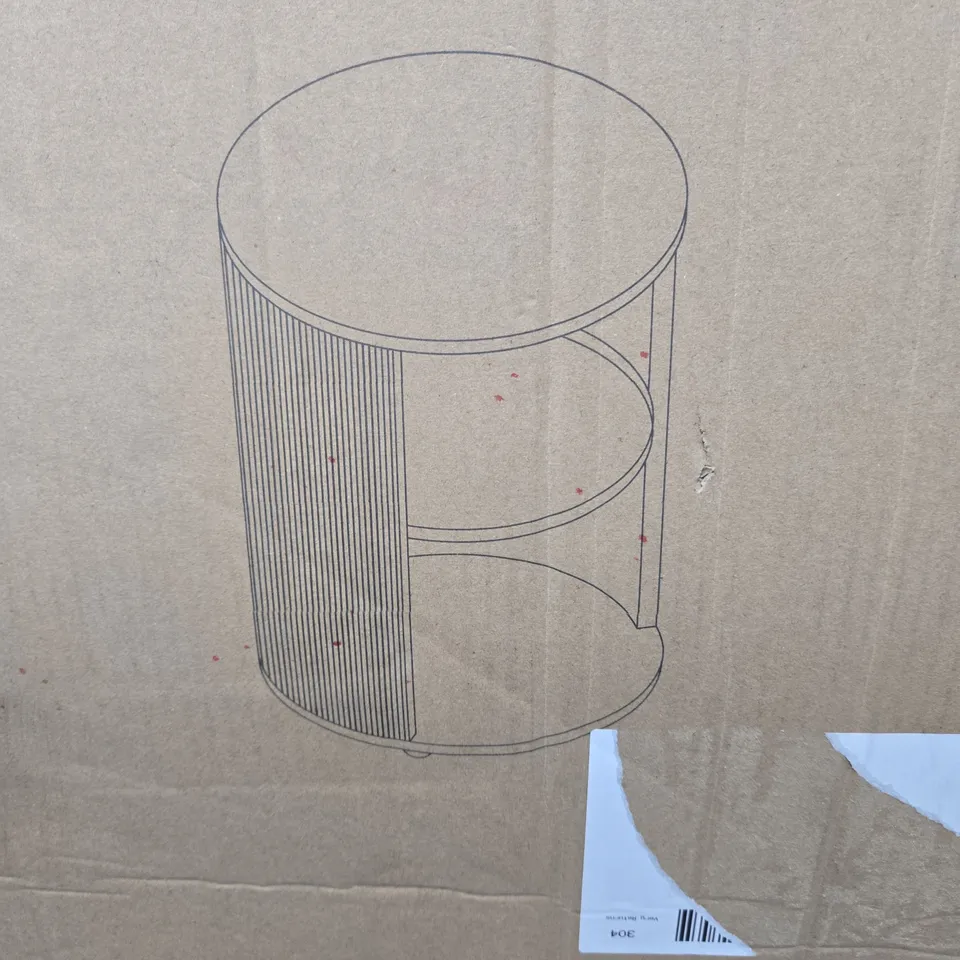 BOXED CARINA SIDE TABLE IN BLACK - COLLECTION ONLY