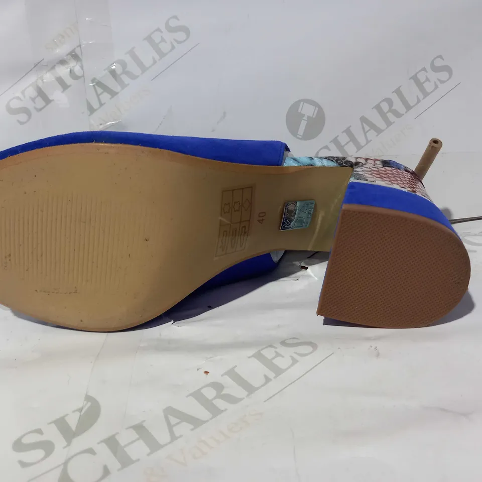 MIP LARYA SLINGBACK SHOE, COLBALT BLUE, SIZE 7, COLBALT BLUE, SUEDE
