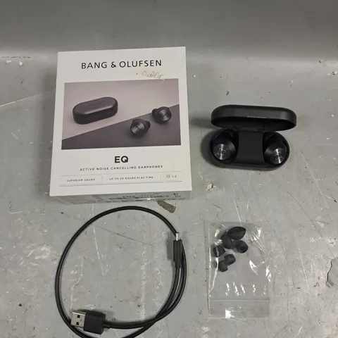 BOXED BANG & OLUFSEN EQ ACTIVE NOISE CANCELLING EARPHONES IN BLACK