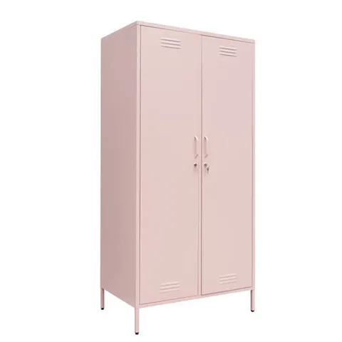 BOXED NIKERIA 2 DOOR WARDROBE - PINK (1 BOX)