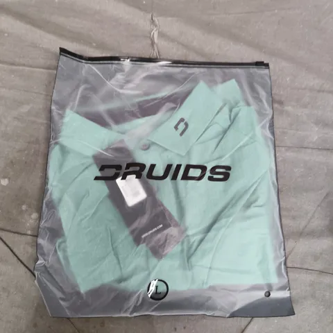 BAGGED DRUIDS CLASSIC POLO IN SAGE - LARGE