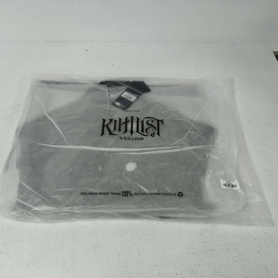 LOT OF 6 BRAND NEW KILLSTAR FALLING NIGHT COATS IN BLACK - ALL SIZE S