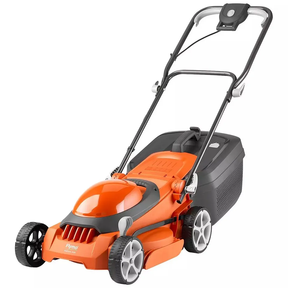 BOXED FLYMO CORDED EASISTORE 340R ROTARY LAWN MOWER