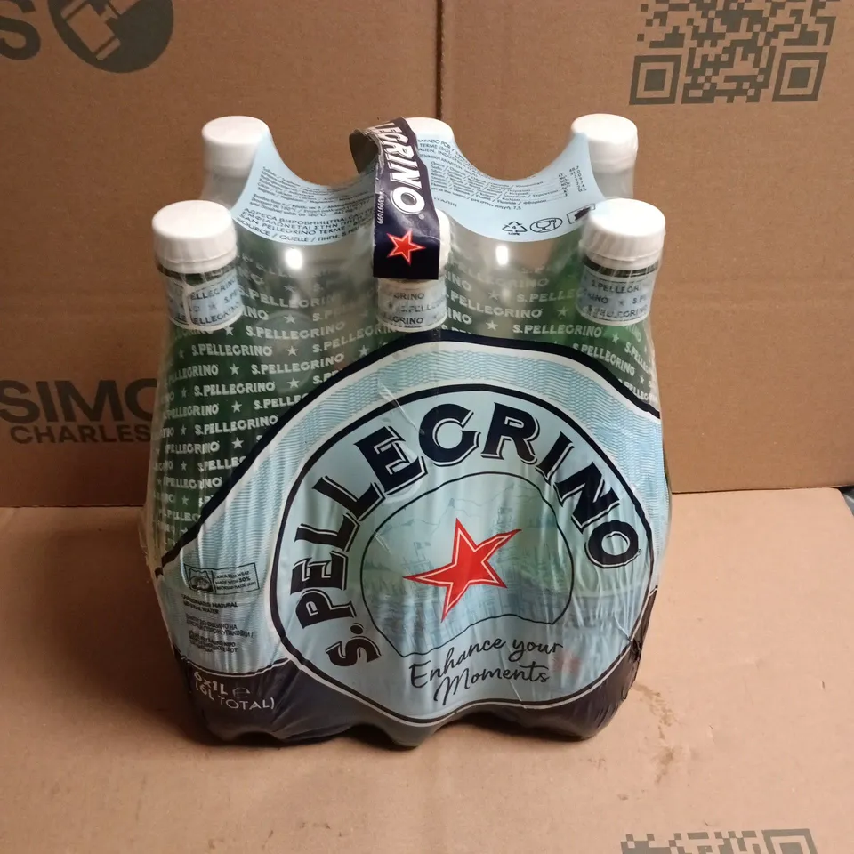 S.PELLEGRINO NATURAL MINERAL WATER – 6 X 1L BOTTLES PACK