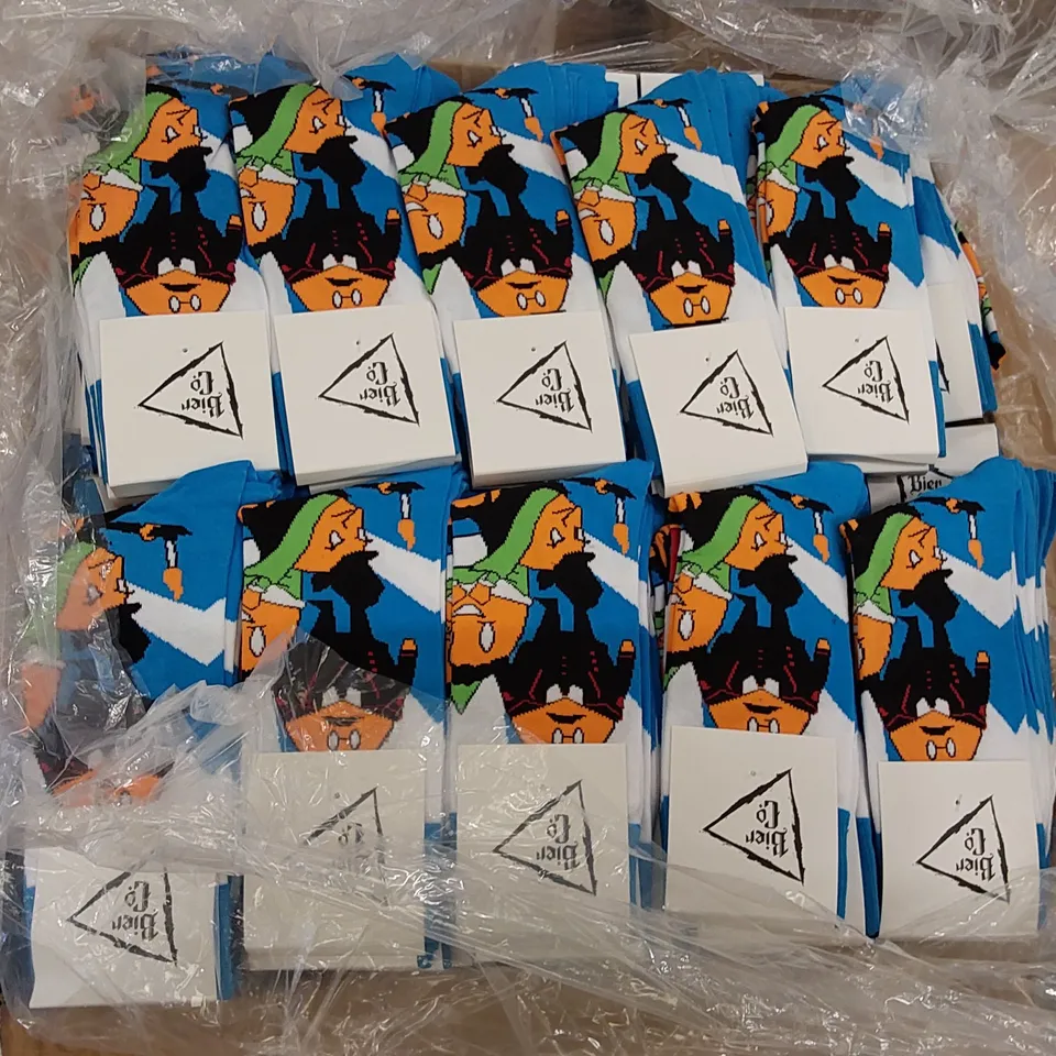 BOX OF APPROXIMATELY 360 PAIRS OF BRAND NEW BIER CO SOCKS (1 BOX)