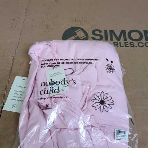 NOBODY'S CHILD SLEEVELESS STARLIGHT MIDI DRESS – PINK, UK 14 (EU 42)