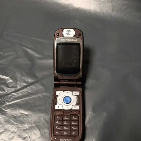 MOTOROLA MPX220 MOBILE PHONE – BROWN FLIP PHONE