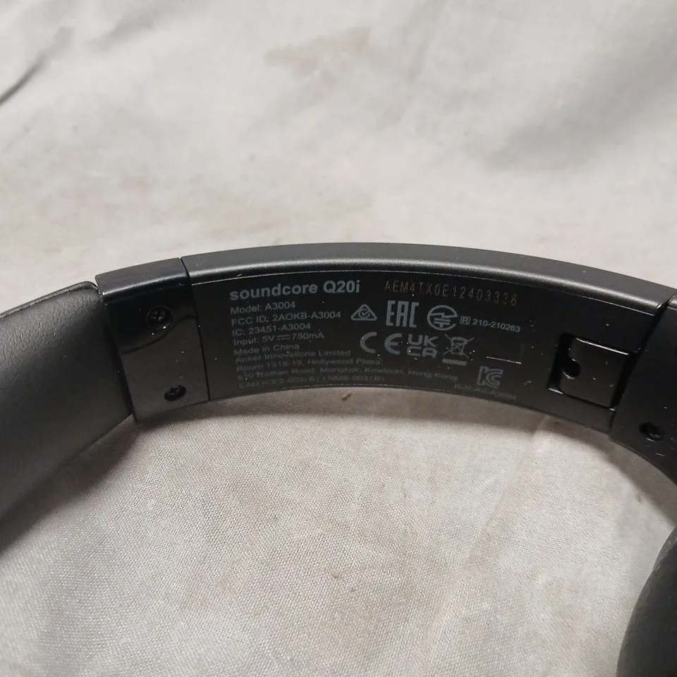 SOUNDCORE Q20I WIRELESS OVER-EAR HEADPHONES – BLACK