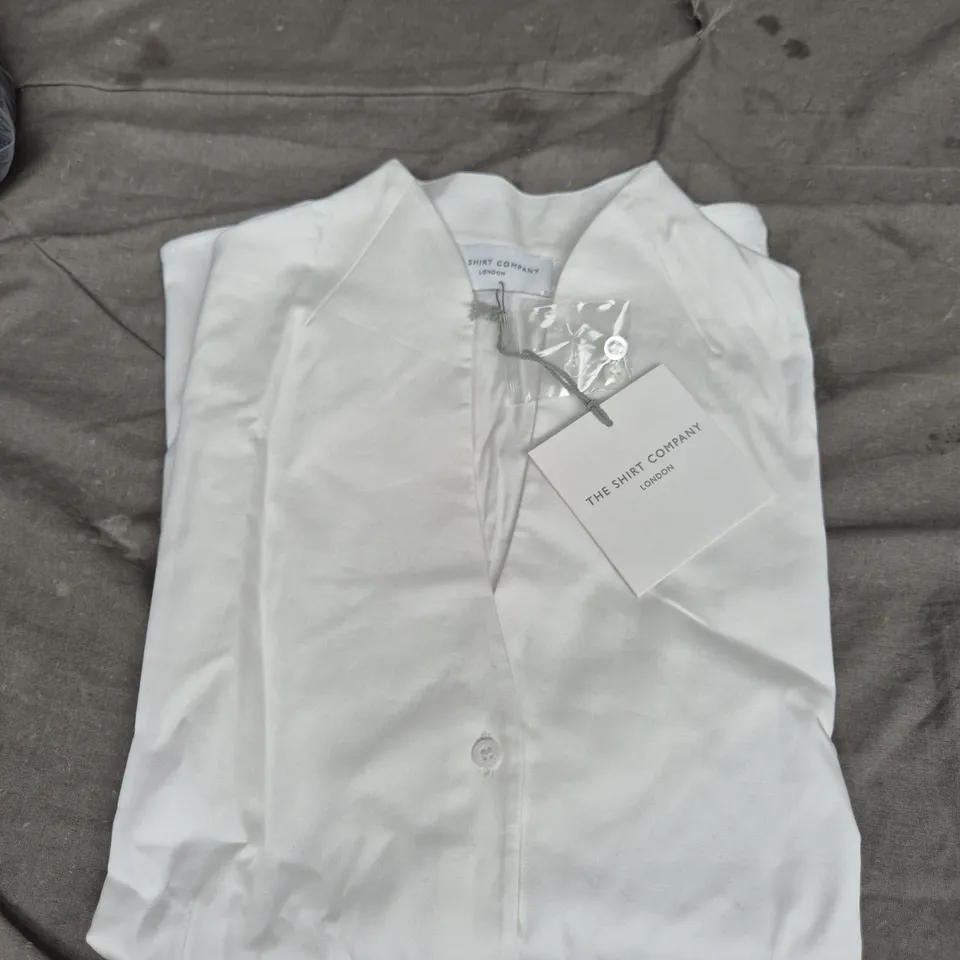 THE SHIRT COMPANY ARIA SHIRT - WHITE - SIZE 14