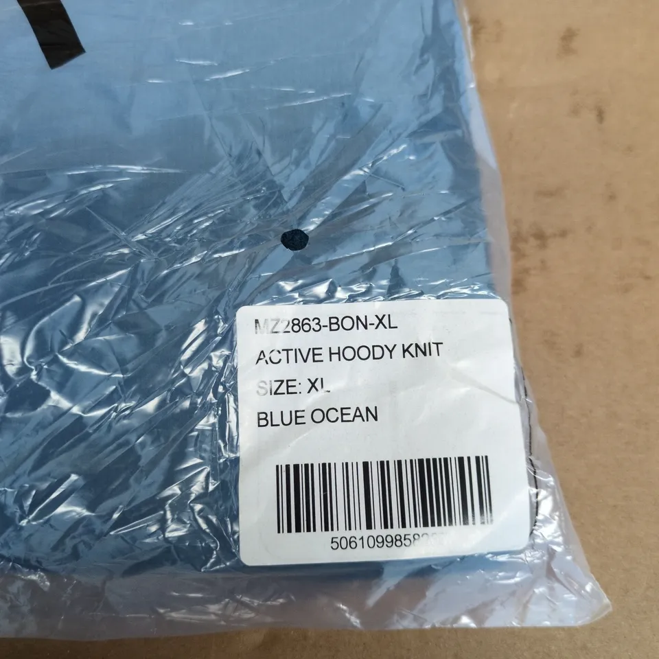BAM ACTIVE HOODY KNIT – XL (BLUE OCEAN)
