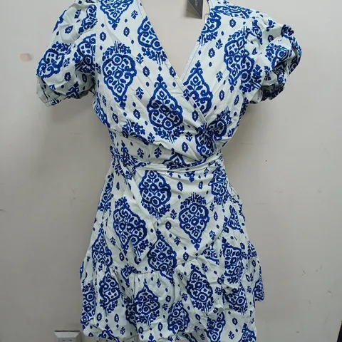 NEW LOOK PENNY POPLN DRESS - UK 16