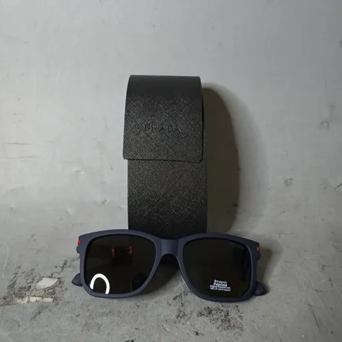 BOXED PRADA BLUE CLASSIC SUNGLASSES 