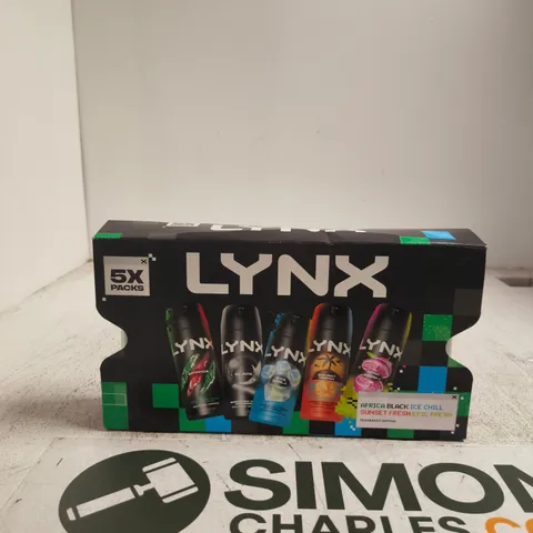 LYNX GIFT SET – 5 X 150ML BODY SPRAYS (ASSORTED FRAGRANCES)