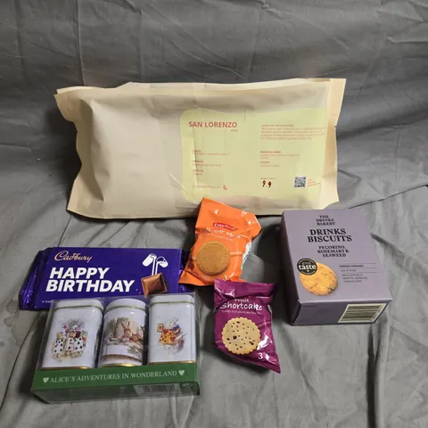 APPROXIMATELY 15 ASSORTED FOOD/DRINK PRODUCTS TO INCLUDE DECAF COFFEE, CADBURY BAR, DRINKS BISCUITS ETC 