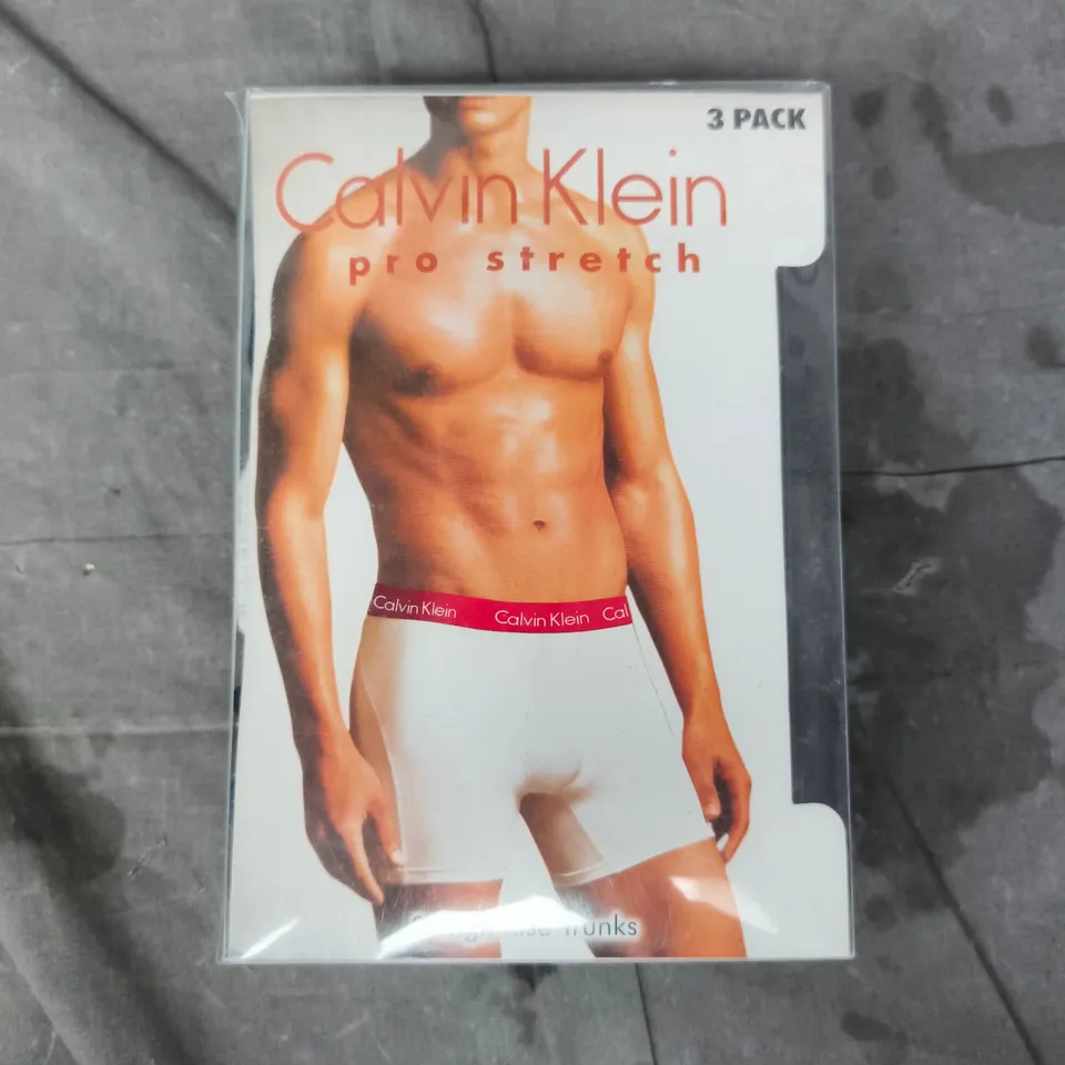 CALVIN KLEIN PACK OF 3 HIGH RISE TRUNKS SIZE SMALL