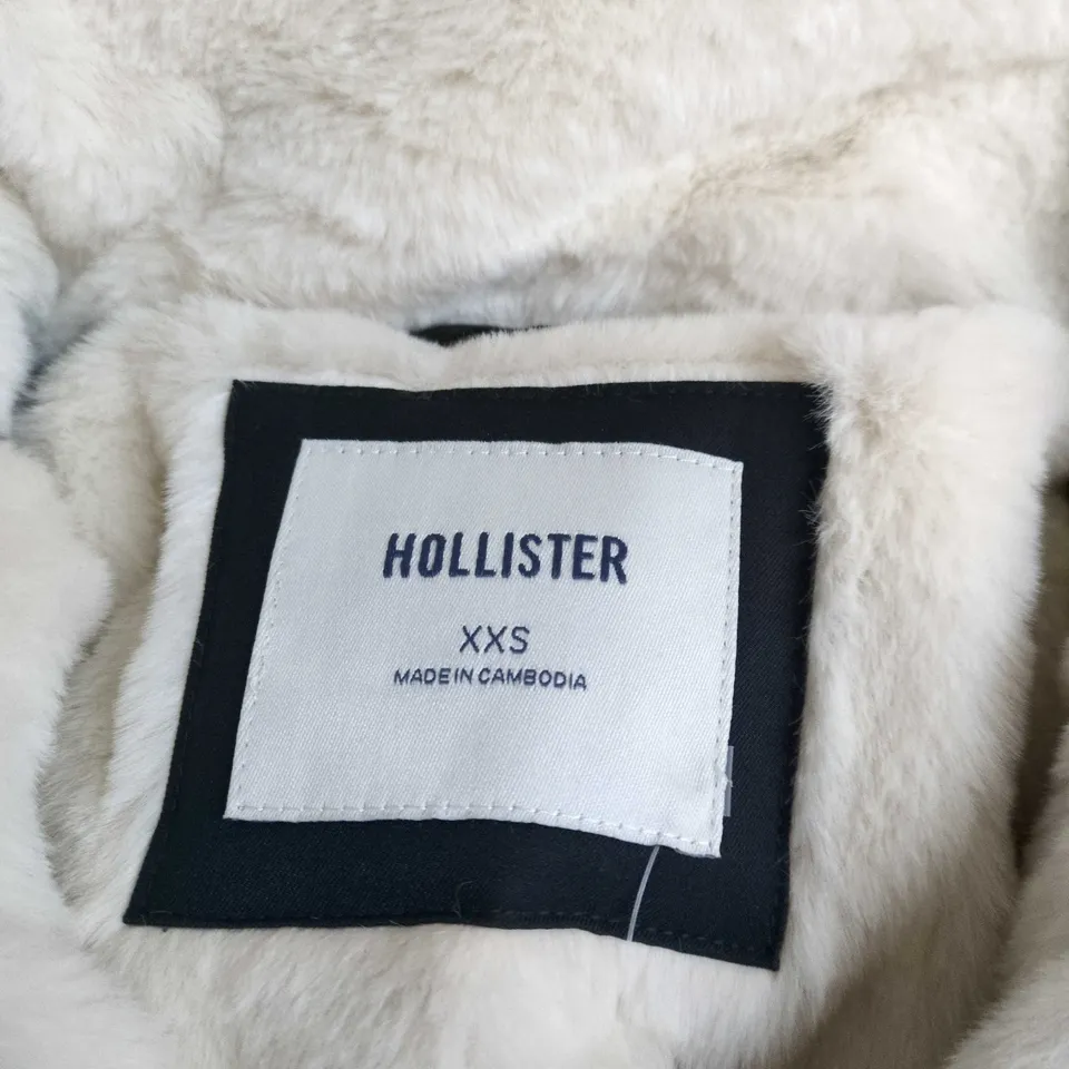 HOLLISTER WOMEN'S WARMEST PUFFER JACKET – BLACK, SIZE XXS