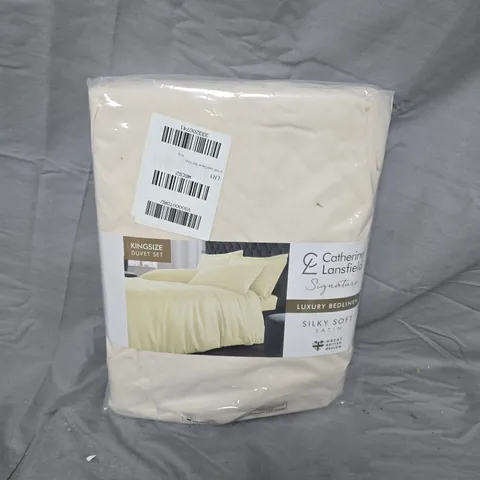 CATHERINE LANSFIELD SIGNATURE KINGSIZE DUVET SET – SILKY SOFT SATIN