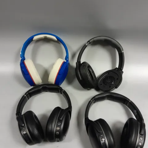 APPROXIMATELY 15 ASSORTED UNBOXED SKULL CANDY OVERHEAD EARPHONES