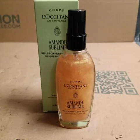 L'OCCITANE AMANDE SUBLIME SHIMMERING BODY OIL 100 ML β BOXED