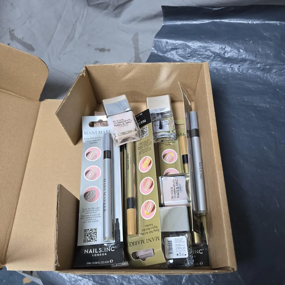 APPROXIMATELY 10 X ASSORTED NAILS INC LONDON PRODUCTS BOXED
