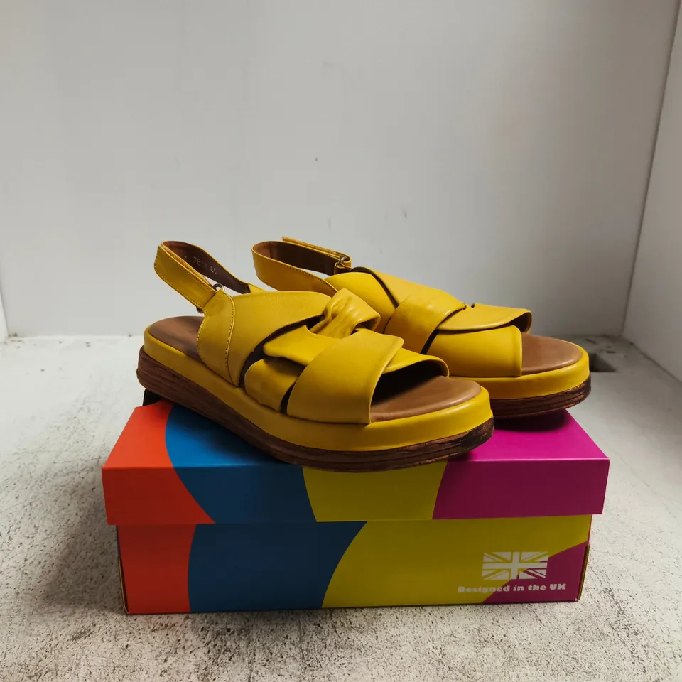 ADESSO WOMEN'S YELLOW PLATFORM SANDALS (ADESSO) – BOXED UK 7
