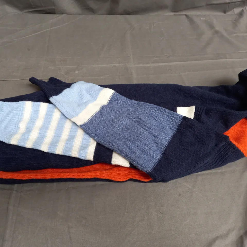 WHITE STUFF COLOUR BLOCK COLLAR JUMPER SIZE UK 12