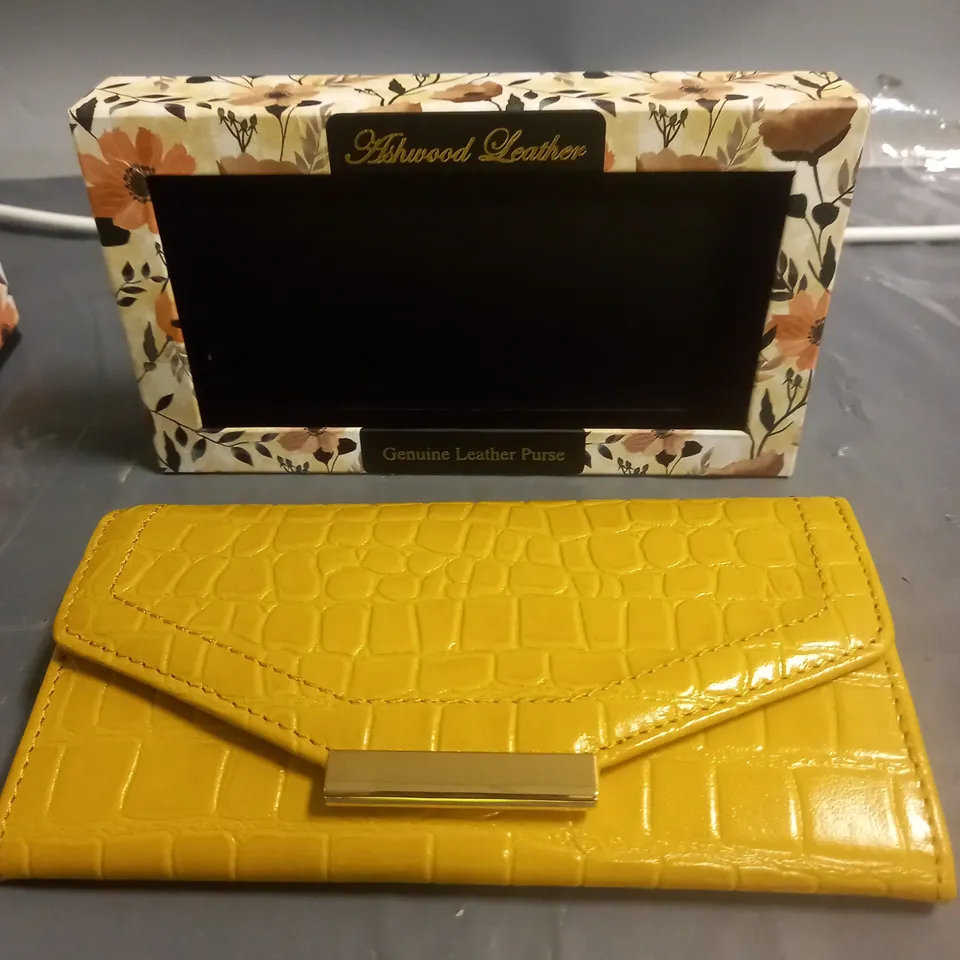 ASHWOOD GENUINE LEATHER PURSE MUSTARD