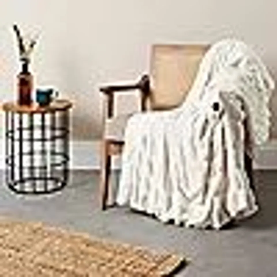 COZEE HOME LUXURY RUCHED FAUX FUR ABD VELVETSOFT HEATED THROW