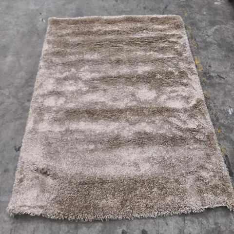 BEIGE SHAGGY RUG (160X330CM)