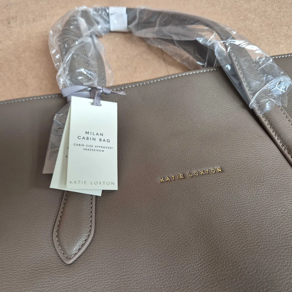 KATIE LOXTON MILAN CABIN BAG IN BROWN